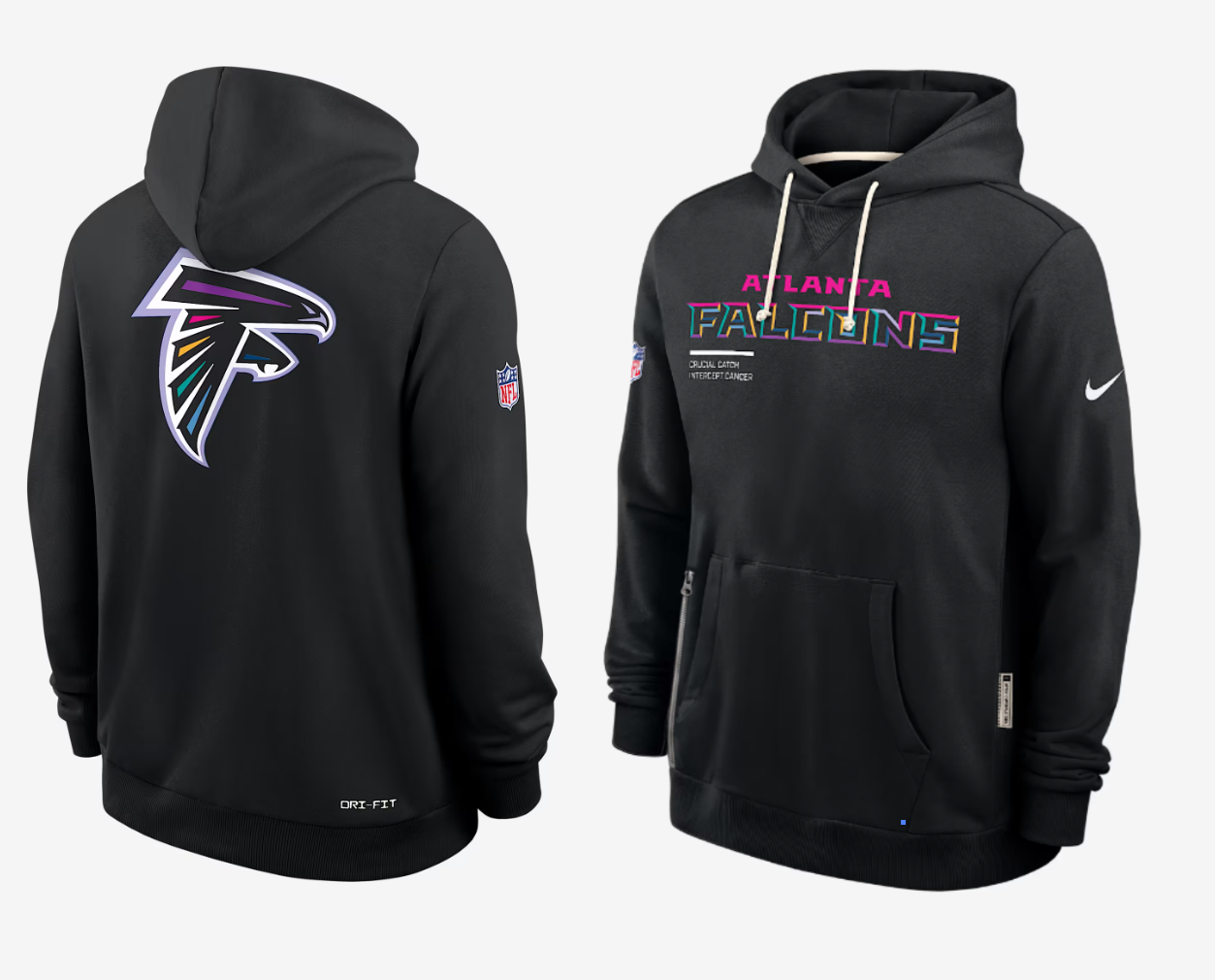 Men Atlanta Falcons  black 2025 Nike NFL hoodie->green bay packers->NFL Jersey